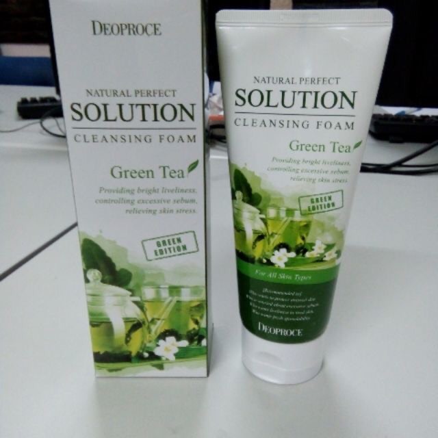 Sữa rửa mặt trà xanh Deoproce chính hãng Hàn Quốc (làm sạch da mềm mịn, chống oxi hoá )