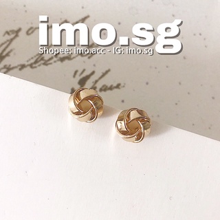 Bông tai tròn xoắn cách điệu nhỏ xinh, Hàn Quốc style, Ulzzang style