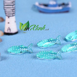 Mua Phụ kiện mô hình Cá mập đốm trắng mini trang trí tiểu cảnh  hồ cá  bàn học  nhà cửa
