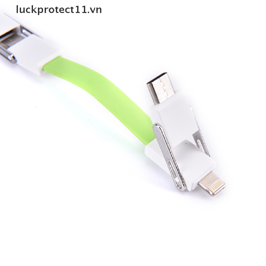 Móc Khóa Nam Châm 4 Trong 1 Cổng Micro USB Type-C