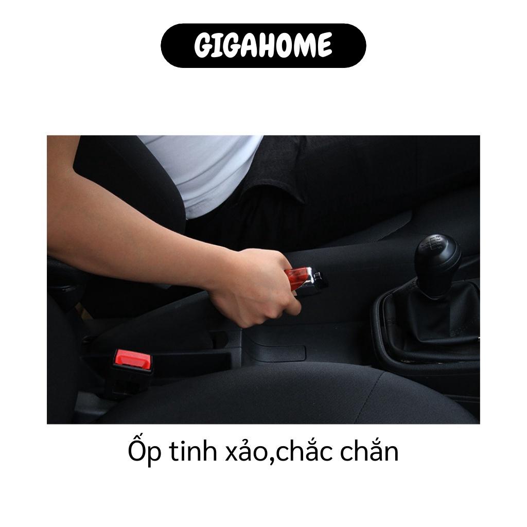 Vỏ Ốp Phanh Tay Xe Hơi GIGAHOME Bọc Tay Thẳng Bao Phanh Giả Gỗ Sang Trọng 7463