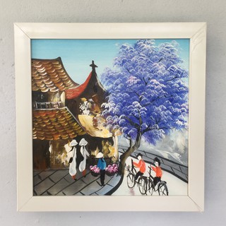 Tranh sơn dầu phố cổ
