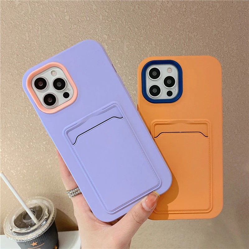 iPhone 13 Pro Max Ốp điện thoại có ngăn đựng thẻ cho Iphone 12 Mini Pro Max 11 Pro Max Xr Xs Max 6 7 8 Plus | BigBuy360 - bigbuy360.vn
