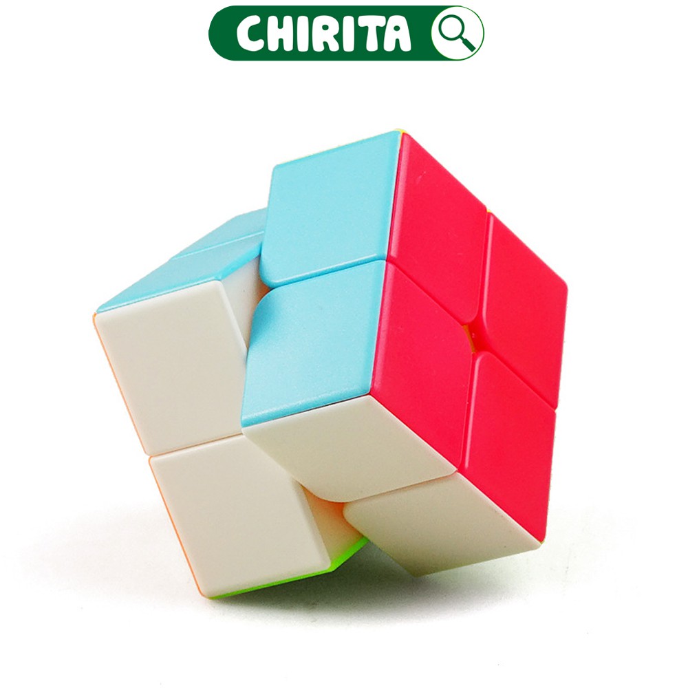 Rubik 2x2 Không Viền Cao Cấp - Cục Robic - Đồ chơi Cho Bé Trai Và Bé Gái - CHIRITA