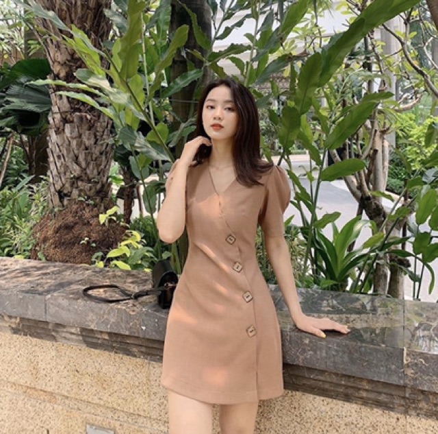 ĐẦM CHÉO NÚT GỖ VUÔNG | BigBuy360 - bigbuy360.vn