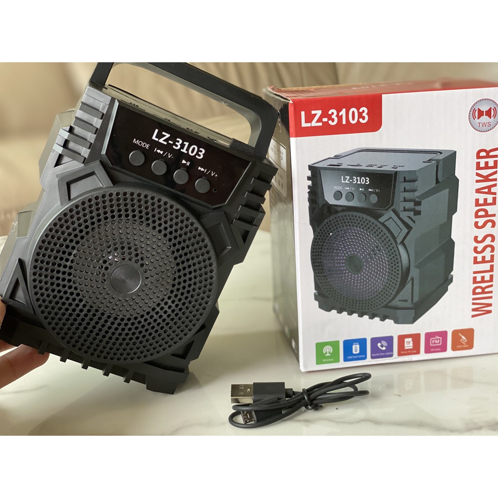 Loa Bluetooth không dây âm thanh siêu hay dung lượng pin thời gian lâu nhỏ gọn,đèn led nhấp nháy,Hỗ trợ cắm thẻ nhớ USB