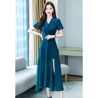 ĐẦM XÒE CỔ VEST XẺ TÀ 2065