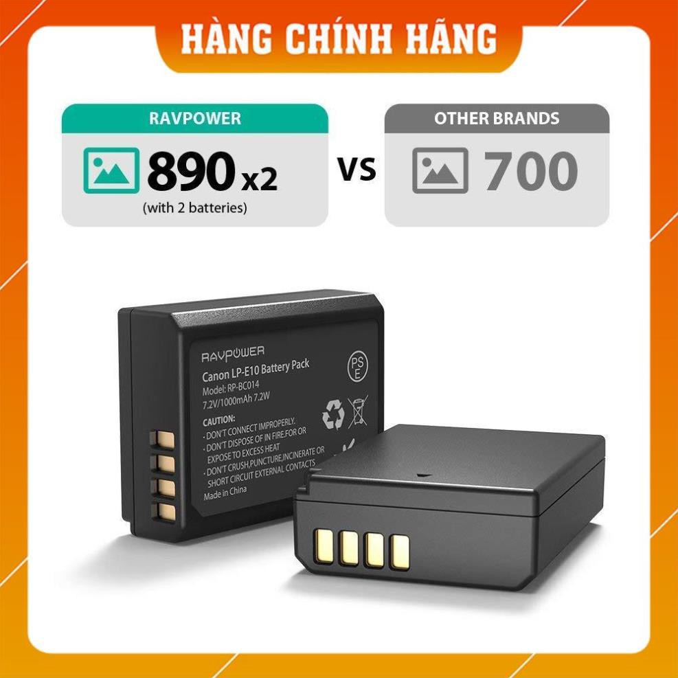 [FreeShip – Hàng Chính Hãng] Pin máy ảnh RAVPower RP-BC014 tương thích Canon LP-E10