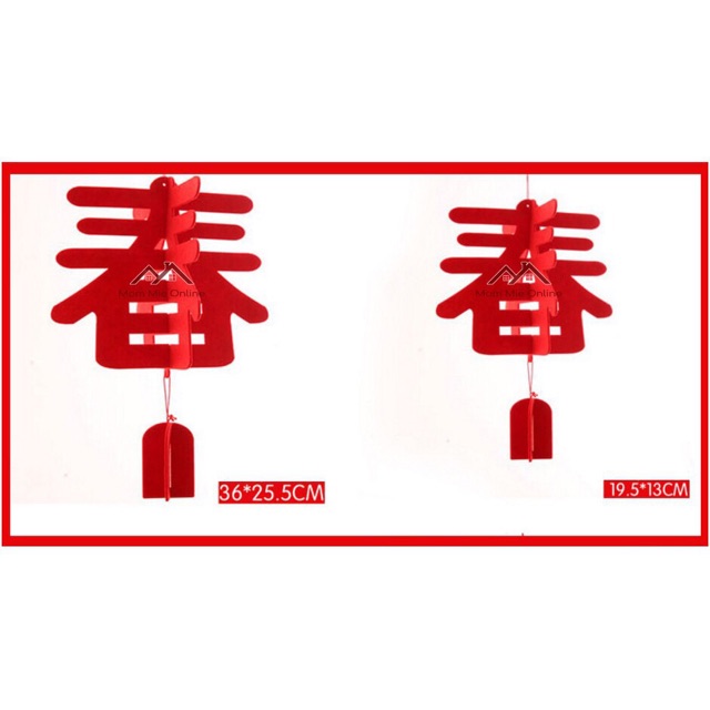 Đèn lồng mùa xuân nhỏ - Lồng đèn đỏ may mắn trang trí Tết, nhà cửa, lễ cưới, khai trương, văn phòng, homestay