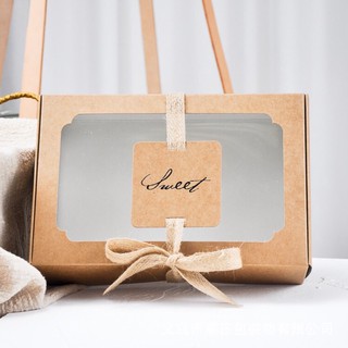 Bộ túi hộp đựng quà tặng bìa kraft Sweet lịch sự và sang trọng hữu dụng