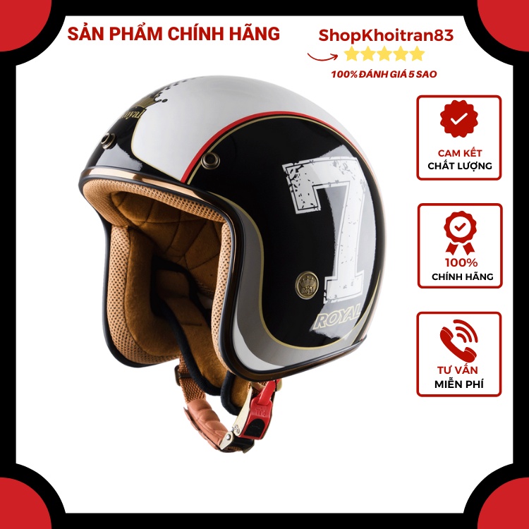 Nón Bảo Hiểm Royal M20C Tem V3 Số 7 Chính Hãng Cao Cấp