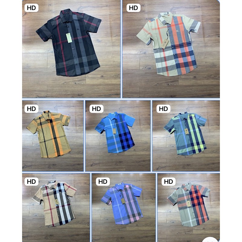 Áo sơ mi cộc kẻ bbr new hot💥