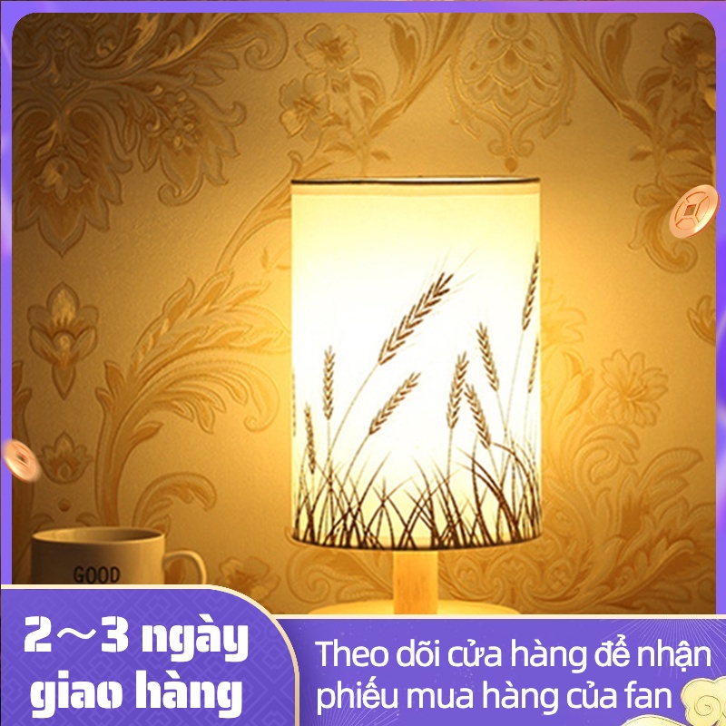 Đèn ngủ LED chân đế gỗ kiểu cổng kết nối USB tiết kiệm năng lượng