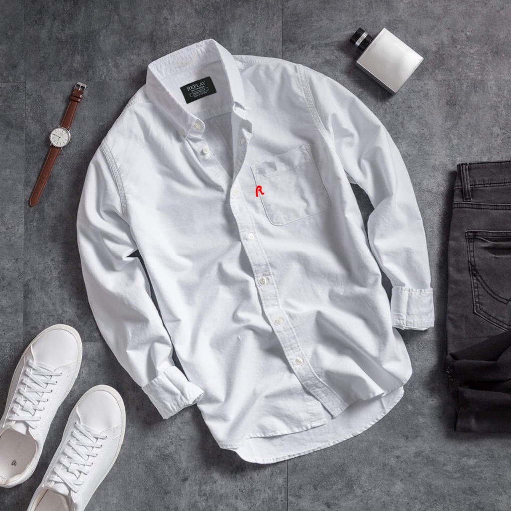 Áo sơ mi nam dài tay Replay phối túi cực đẹp ASMDBP003 | BigBuy360 - bigbuy360.vn