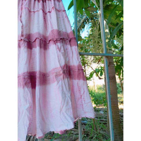 CHÂN VÁY XÔ NHẬT LOANG MÀU