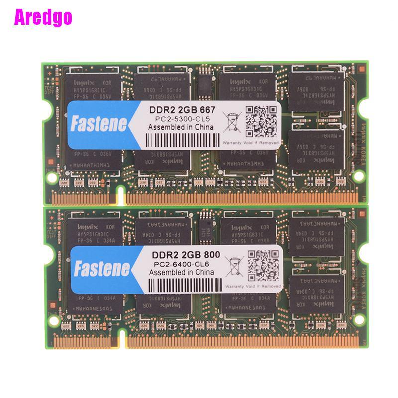 Thẻ nhớ Ram 2gb Ddr2 Pc2-6400 cho Laptop Notebook tần số 667mhz/800mhz tùy chọn