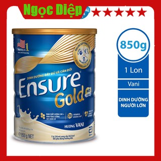 Sữa bột Ensure Gold HMB 850g hương Vani
