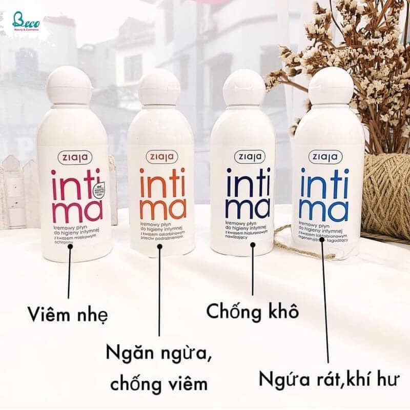 Dung Dịch Vệ Sinh Phụ Nữ Intima Ziaja Gel Phụ Khoa Giảm /Mùi Hôi/Khí Hư/Huyết Trắng/Cân Bằng PH Chính Hãng