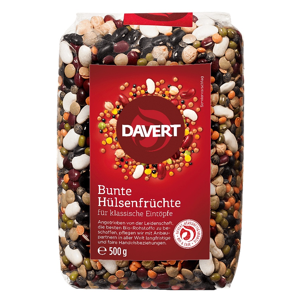 Các loại đậu - hạt dinh dưỡng hữu cơ 500gr - Davert