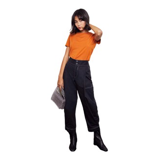 TheBlueTshirt - Pleated Khaki Pants - Quần Khaki Đen Ống Rộng