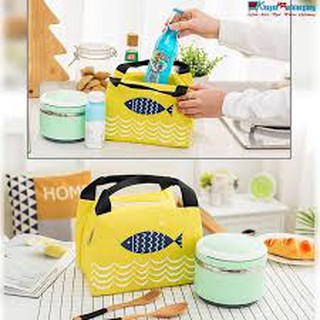 Túi Giữ Nhiệt + Đựng Thức Ăn Hình Cá