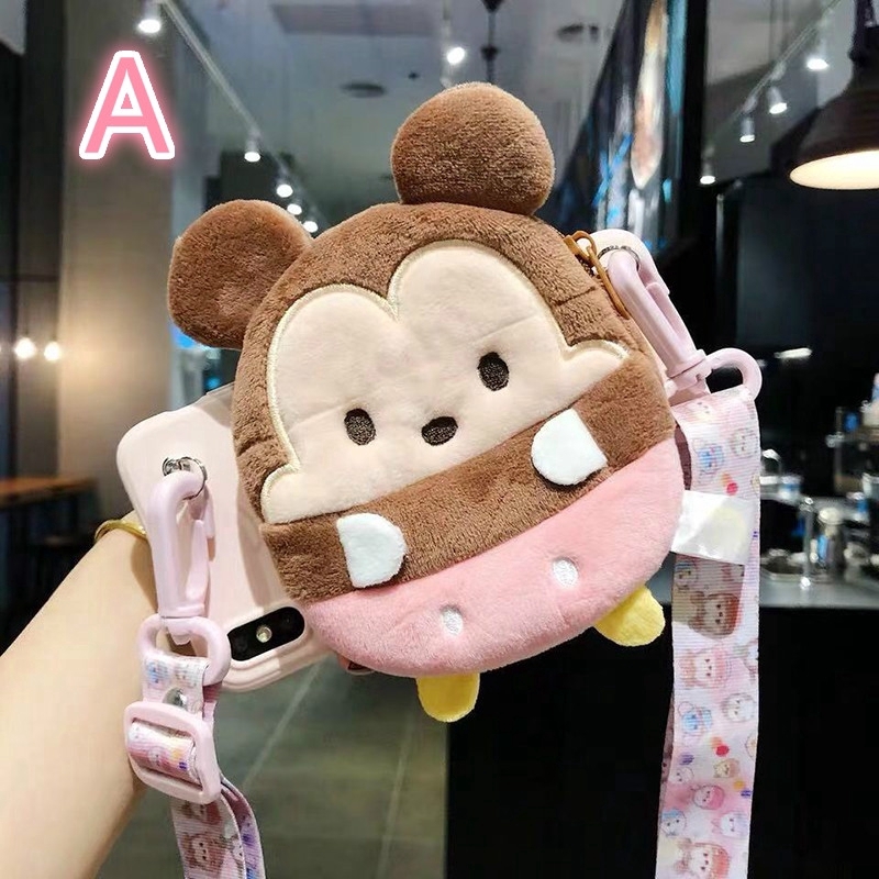 Ốp ví hoạt hình vải bông nhiều mẫu mã cho Samsung A10 A10S A20 A30 A70 A50 A50S A30S A7 2018 A51 A71 S11 Plus