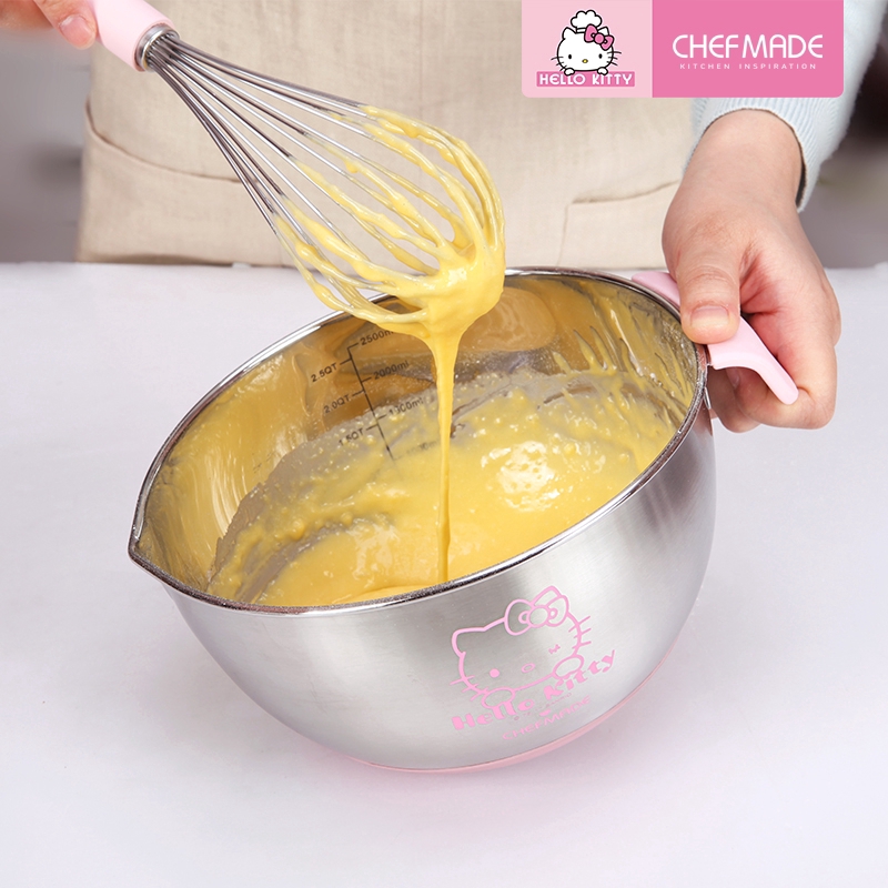 Bát đánh trứng Chef Made KT7011 bằng inox 304 phối silicon chống trượt 20cm