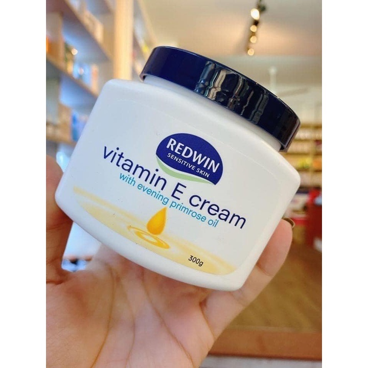 Kem Dưỡng Ẩm Redwin Vitamin E Cream 300g Úc Chính Hãng - Giúp Dưỡng Da Mặt Hết Khô, Nứt Nẻ