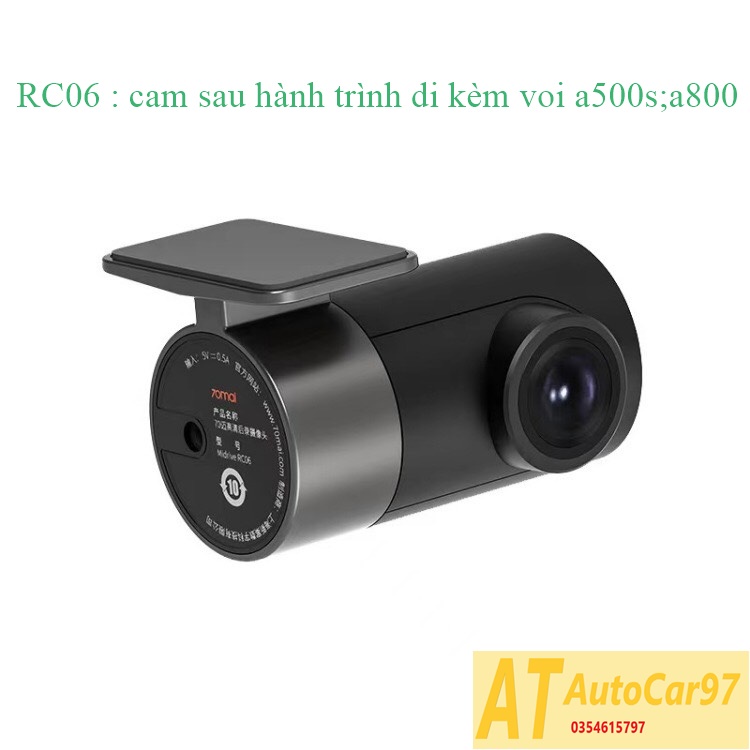 Cam hành trình sau RC06 đi kèm A500s và A800 Rear Camera BH 6 THÁNG dùng cho camera hành trình 70mai
