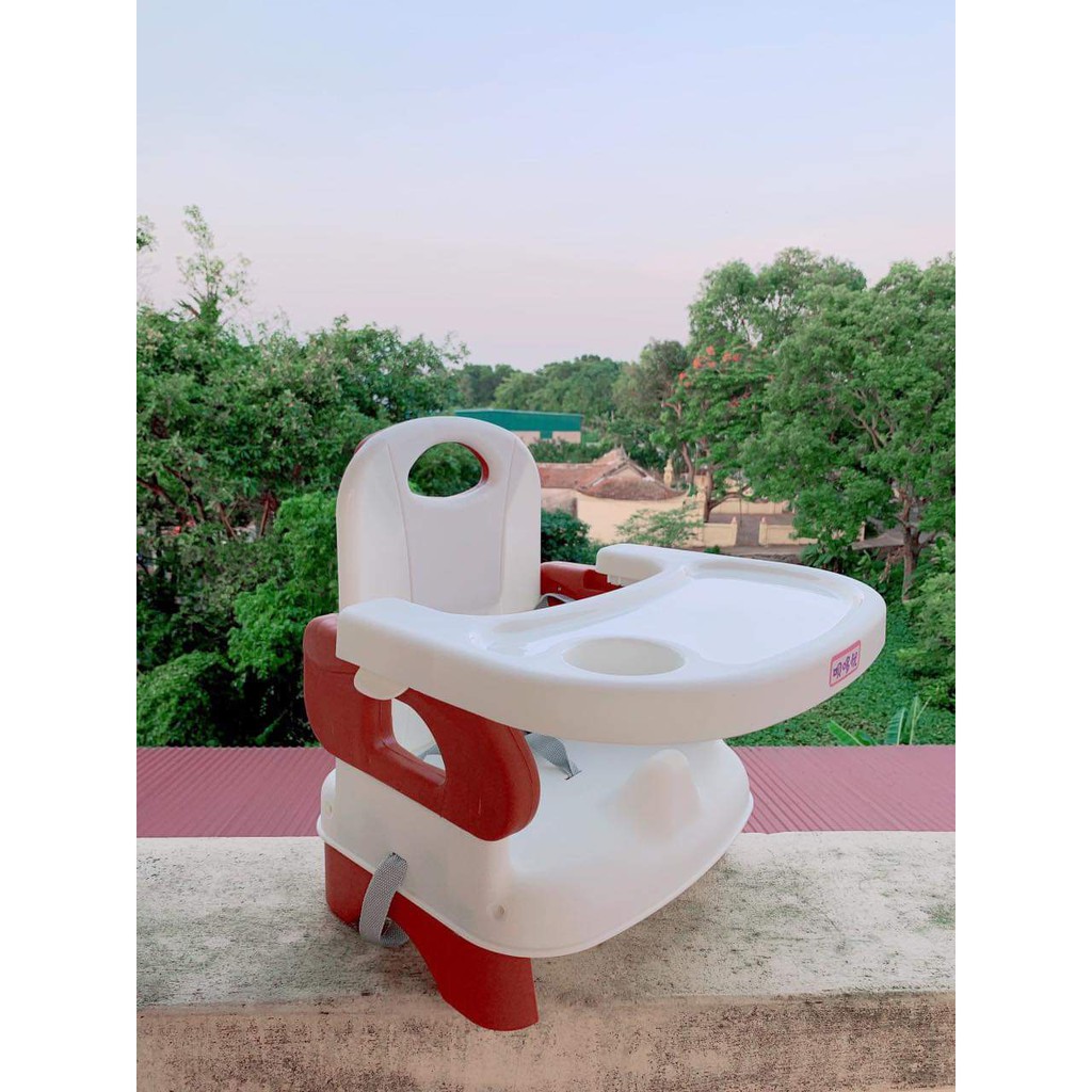 Ghế Ăn Dặm Cho Bé &quot; 2 in 1 &quot; Có Chân thép chồng cao Bao Xịn Sò - Ghế có thể gấp gọn thoải mái