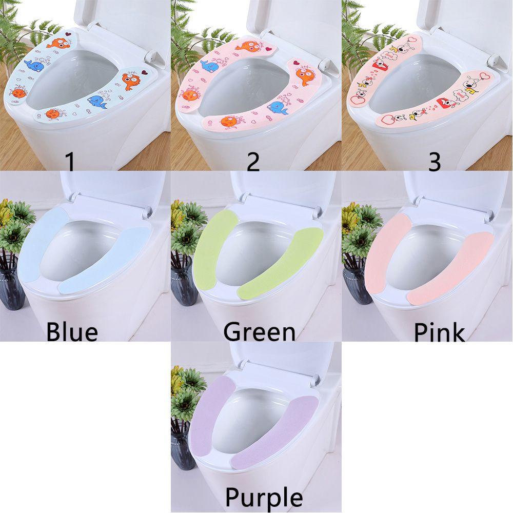 Miếng Lót Bồn Cầu Vải Mềm Giữ Ấm Có Thể Giặt Sạch SHOUKEY