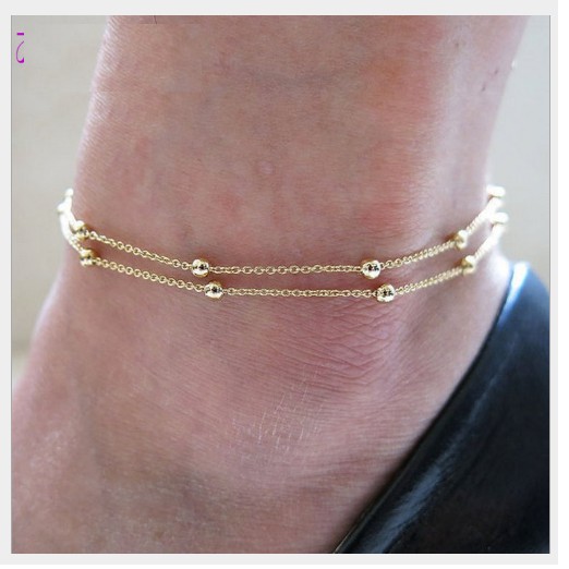 Lắc chân dây đôi mẫu mới cực xinh