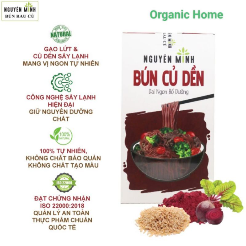 Bún Củ Dền Nguyên Minh (moris) Hộp 300g - BÚN RAU CỦ NGUYÊN MINH