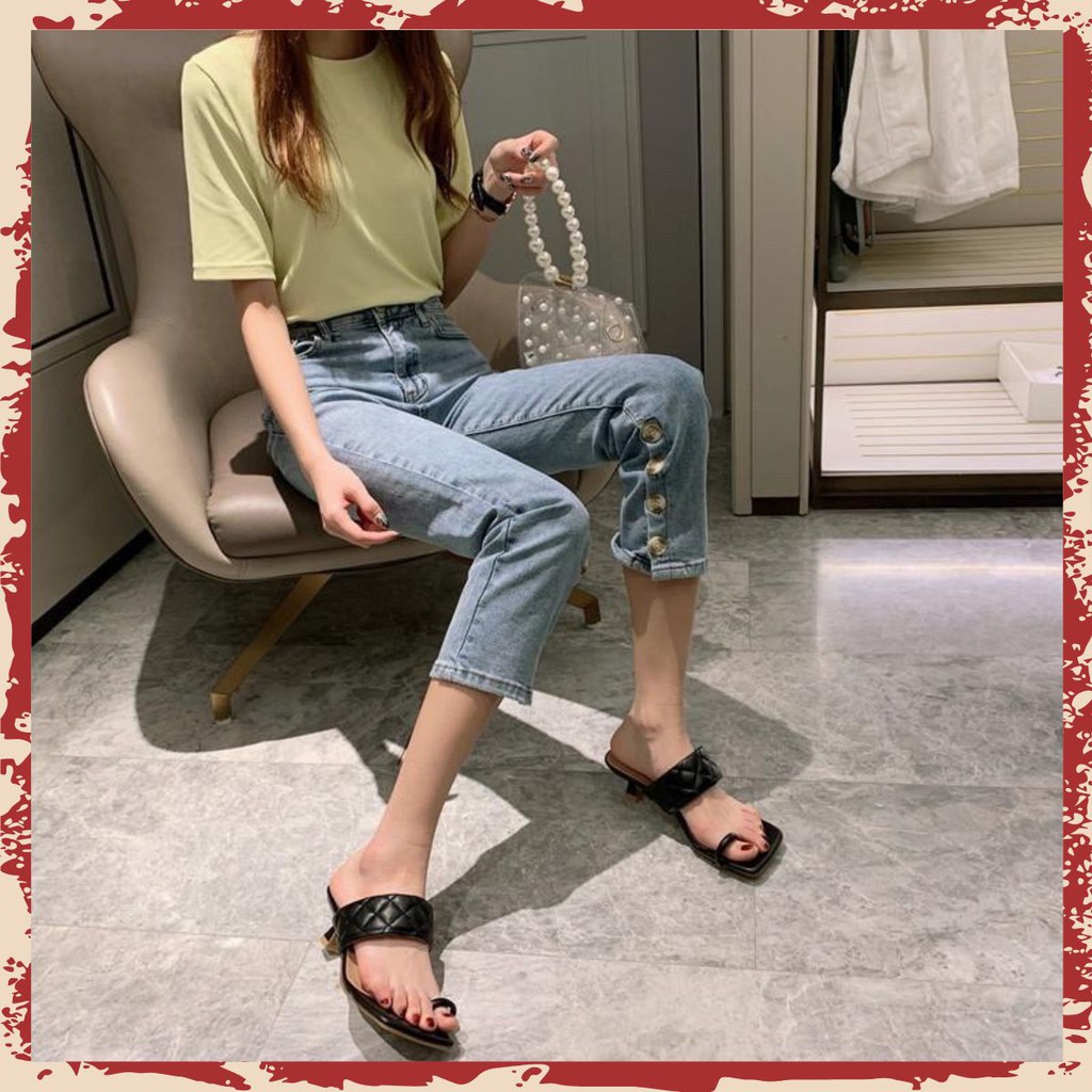 Guốc xỏ ngón chần trám sành điệu mã  TT_G18
