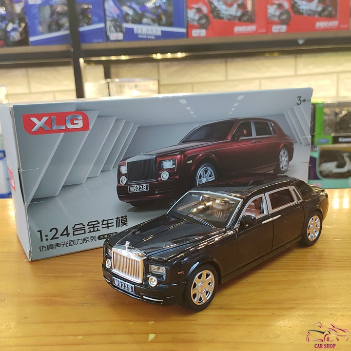 Xe mô hình sắt chất lượng Rolls-Royce Phantom tỉ lệ 1:24 màu đen