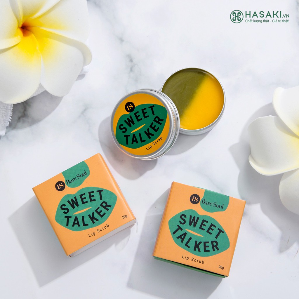 [Mã SKAMCLU9 giảm 10% đơn 100K] Tẩy Tế Bào Chết Môi BareSoul Sweet Talker Lip Scrub 20g