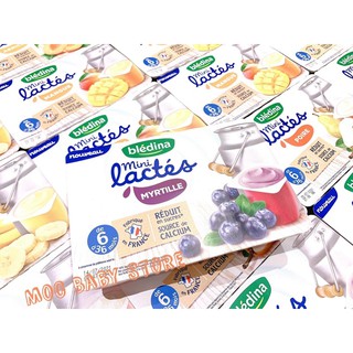 {SẴN CÁC VỊ} Sữa chua Bledina Mini Lactes Pháp 6m+ (6hộp/ vỉ - 55g)