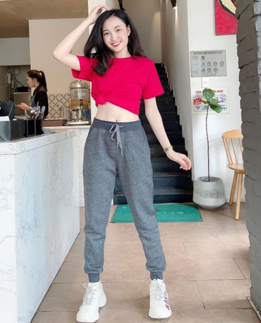 QUẦN JOGGER TRƠN VẢI NỈ VNXK NAM NỮ ĐIỀU MẶC ĐƯỢC ( có bigsize) | BigBuy360 - bigbuy360.vn