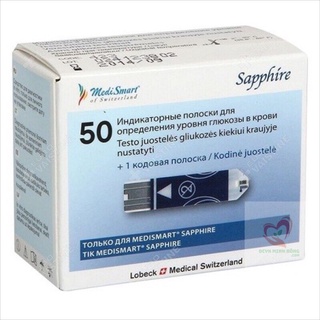 Que thư đường huyết medismart sapphire (50 Que)