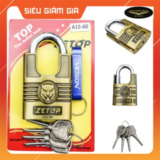  Ổ Khóa Chống Cắt Chống Trộm Zetop Mã (A15-60) - 4 Chìa Đài Loan Chính Hãng, Chất Liệu Hợp Kim Cao Cấp Bền Bỉ