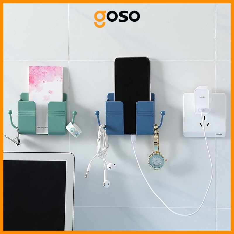 Kệ Đựng Remote Để Điện Thoại Dán Tường Treo Đồ Tiện Lợi