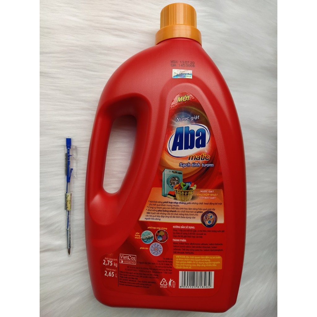 Nước Giặt Aba 2.7Kg Đỏ