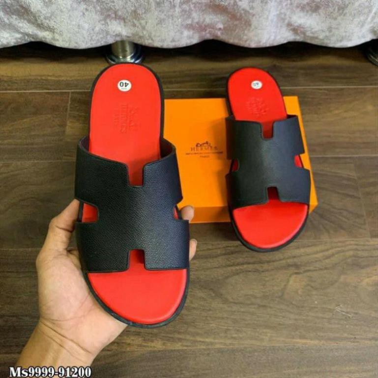 🔥HÀNG SIÊU CẤP🔥 Dép chữ H nam quai ngang đế gỗ siêu bền quai da pu cao cấp size 38-42