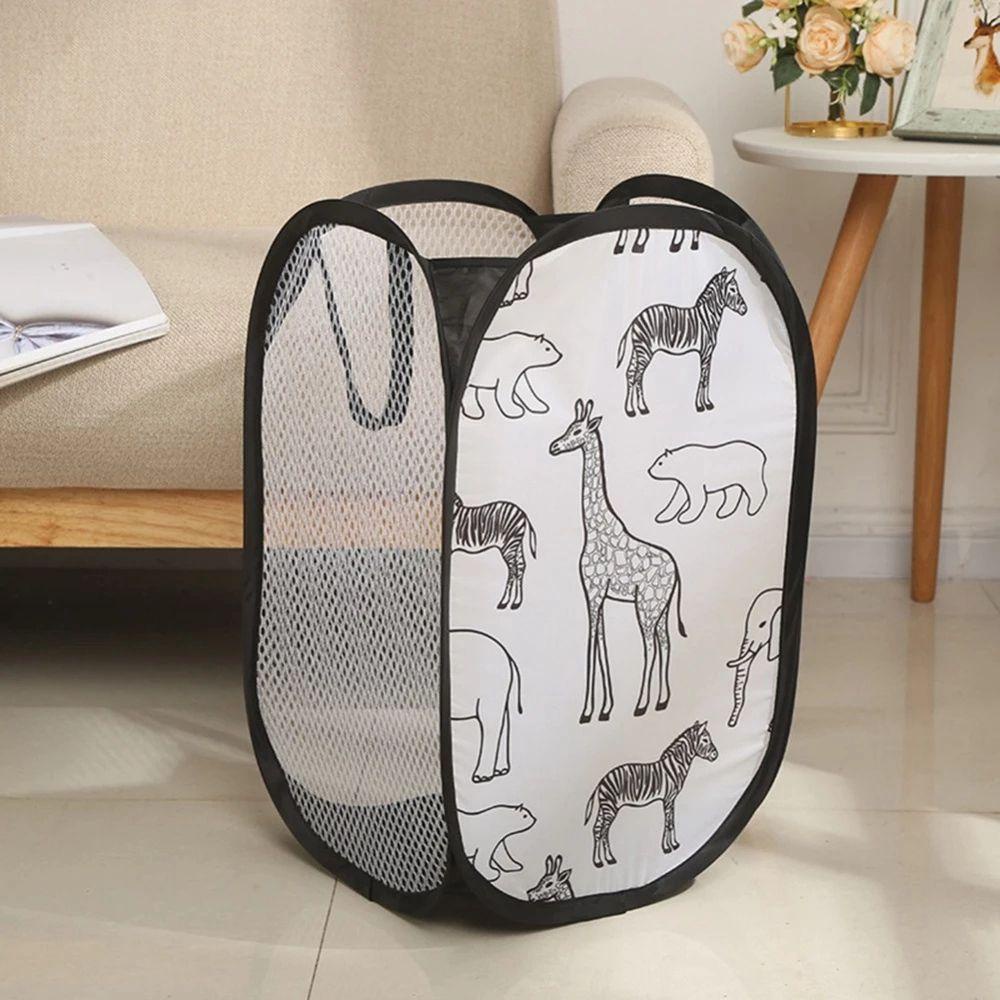 Giỏ Lưới Đựng Đồ Giặt / Đồ Chơi Cho Trẻ Em Có Thể Gấp Gọn Tiện Dụng