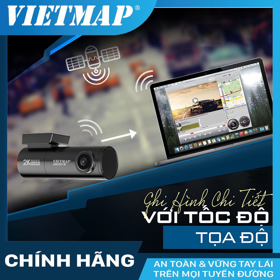 Camera Hành Trình Vietmap KC01 PRO Kết Nối Wifi Cảnh Báo Giao Thông Bằng Giọng Nói + KM thẻ 64/128GB | BigBuy360 - bigbuy360.vn