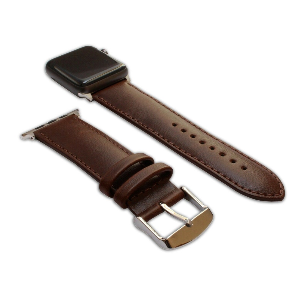Dây Đeo Bằng Da Cho Đồng Hồ Thông Minh Apple Watch Series 7/6/5/4/3/2/1 SE 41mm 45mm