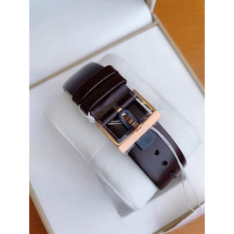 Đồng hồ nam Calvin Klein Thụy Sĩ tone vàng hồng dây da nâu cực sang và mạnh mẽ