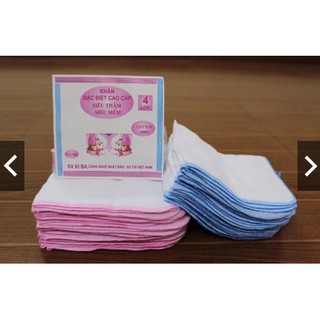Khăn xô sữa kiba 2 lớp + 4 lớp cho bé