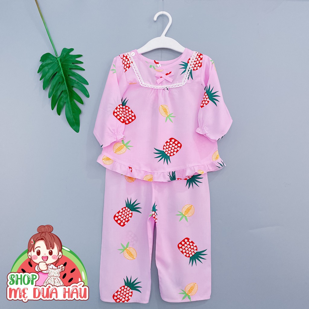 [Mã FASHIONT4FA2 giảm 10K đơn 50K] [20-32kg] Bộ lanh/ Bộ tole tiểu thư dài tay bé gái (được chọn mẫu- Link 3)