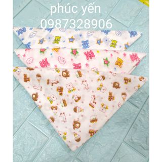Sét 10 TÃ CHÉO COTTON CAO CẤP CHO BÉ SƠ SINH (SP000539)